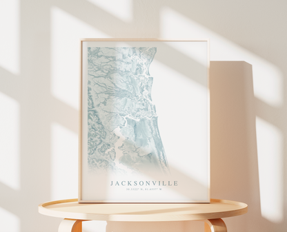 Jacksonville Map Print