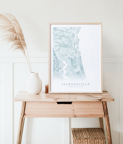 jacksonville map poster