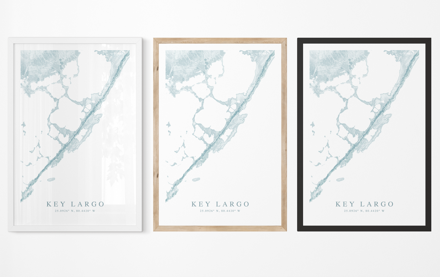 Key Largo Map Print