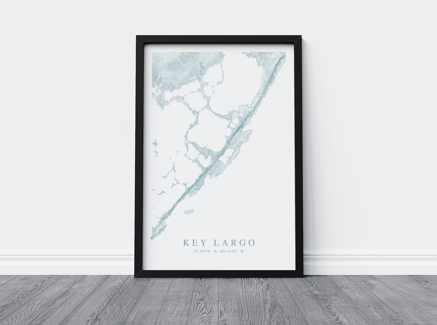 Key Largo Map Print