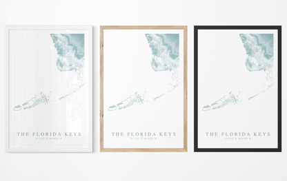 Florida Keys Map Print