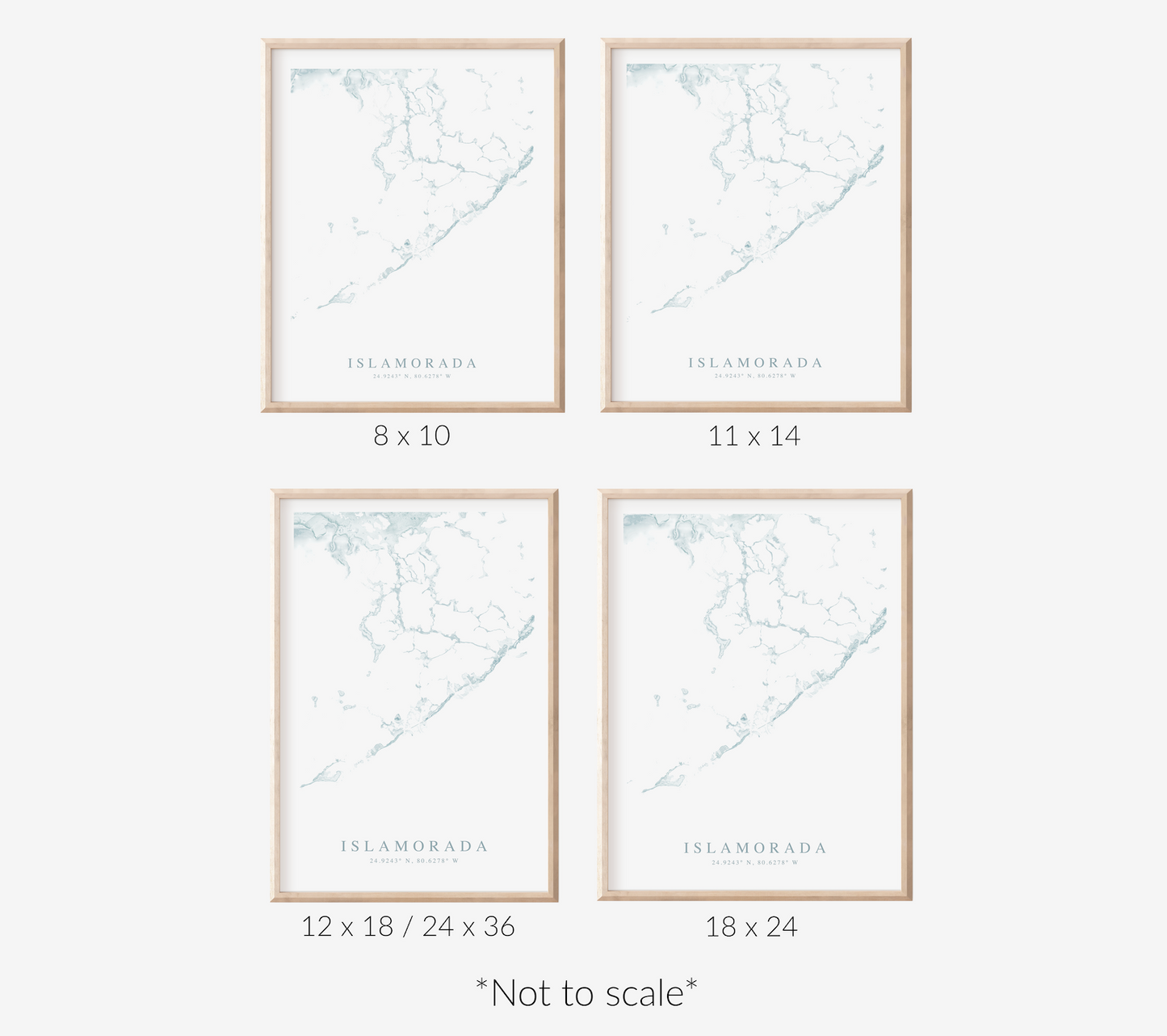 Islamorada Map Print