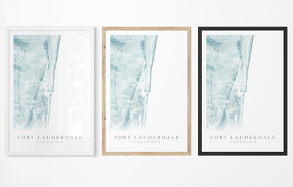 Fort Lauderdale Map Print