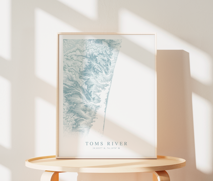 Toms River Map Print