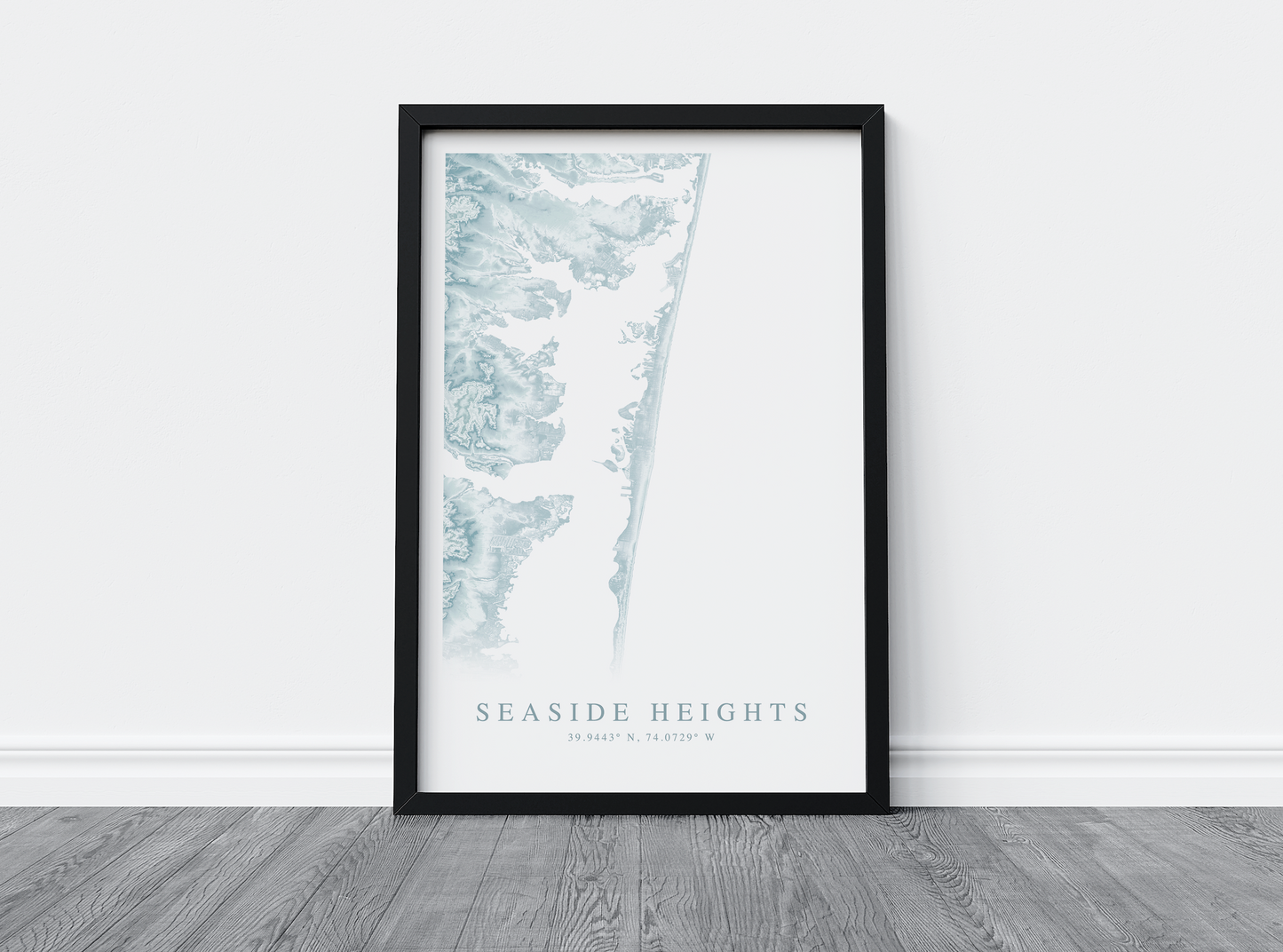 Seaside Heights Map Print