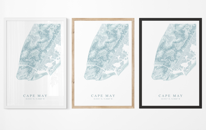 Cape May Map Print