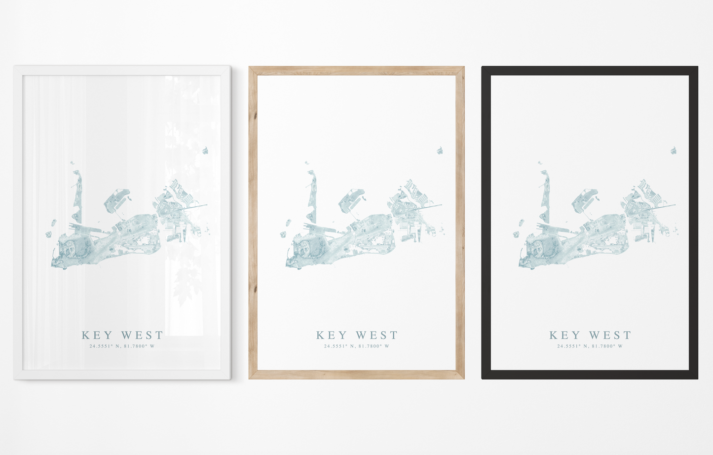 Key West Map Print