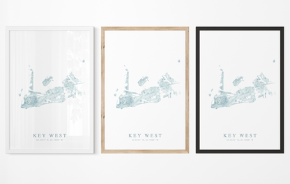 Key West Map Print