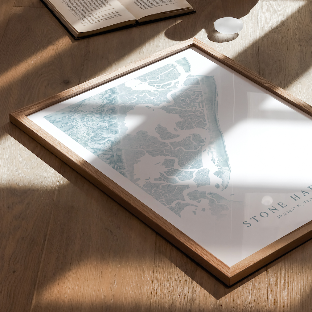 Stone Harbor Map Print