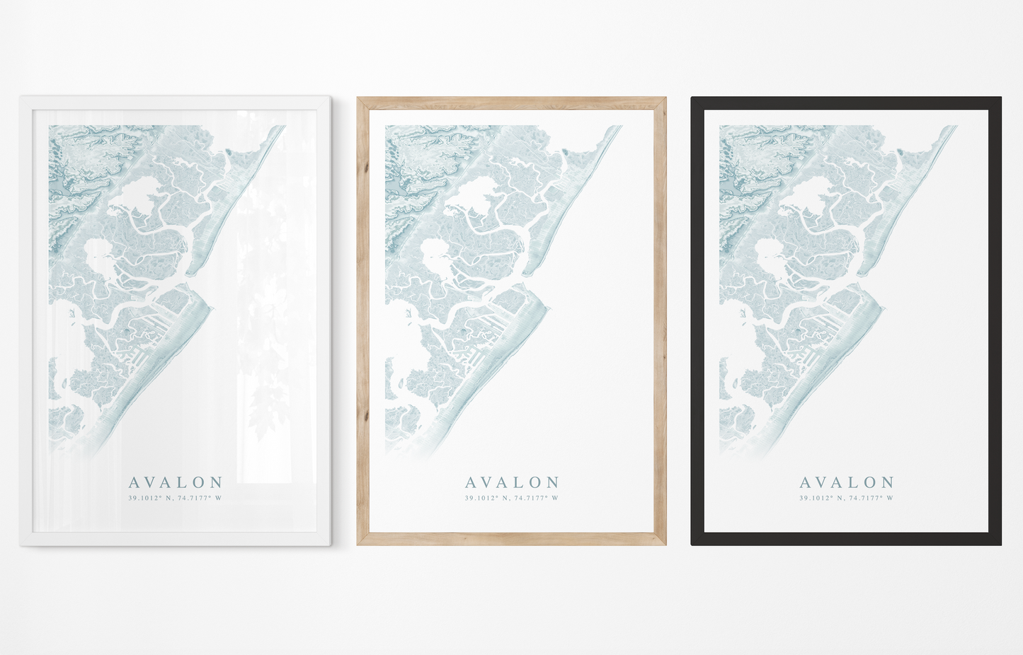 Avalon Map Print