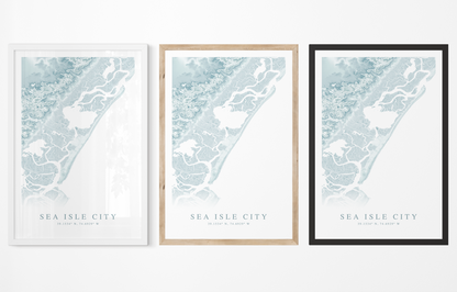 Sea Isle City Map Print