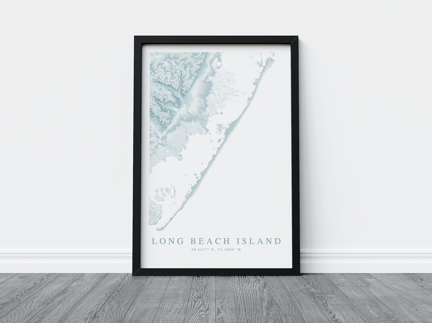 Long Beach Island Map Print