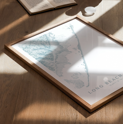 Long Beach Island Map Print