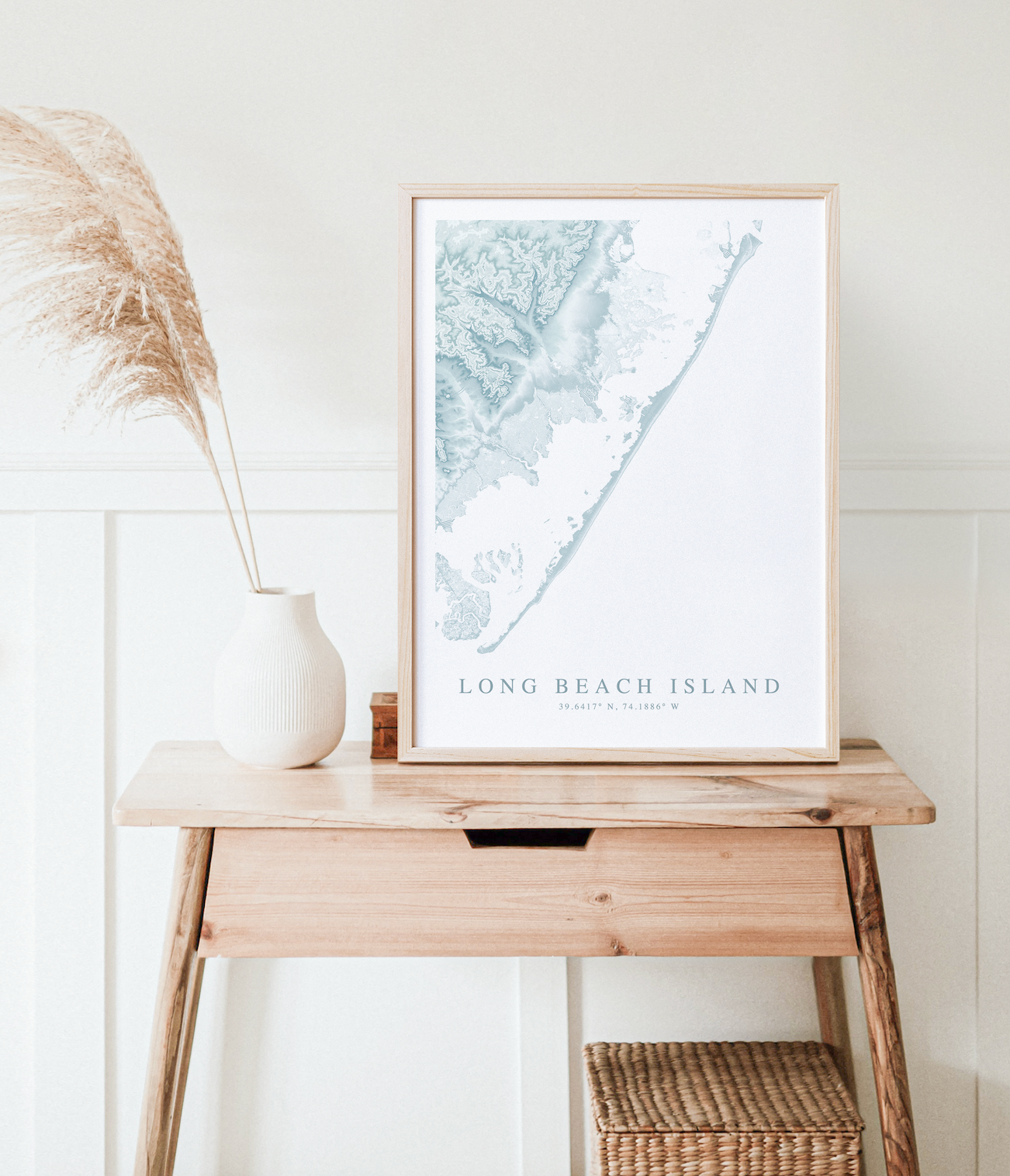 Long Beach Island Map Print