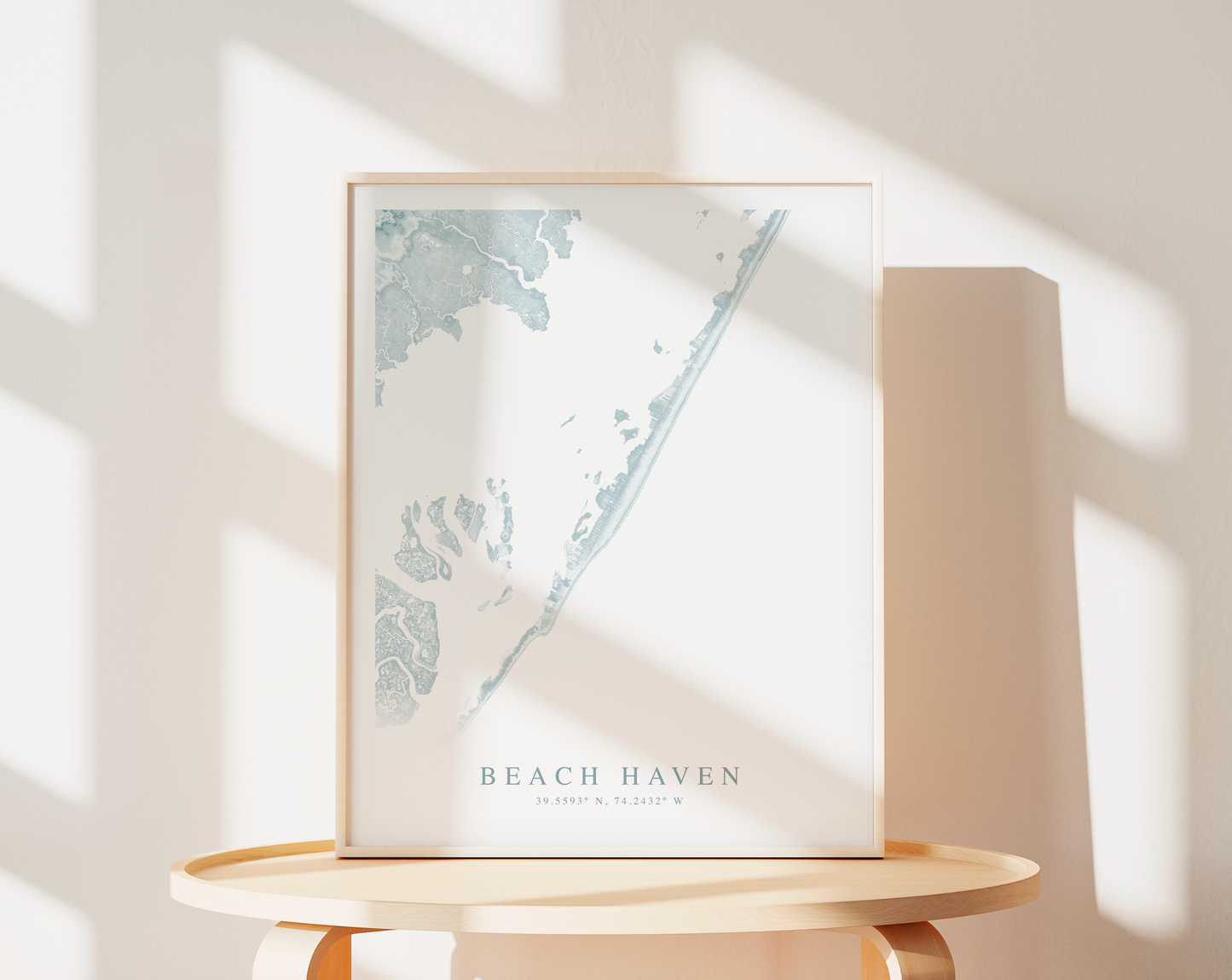 Beach Haven Map Print