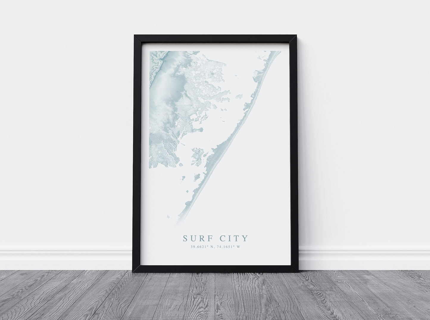 Surf City Map Print