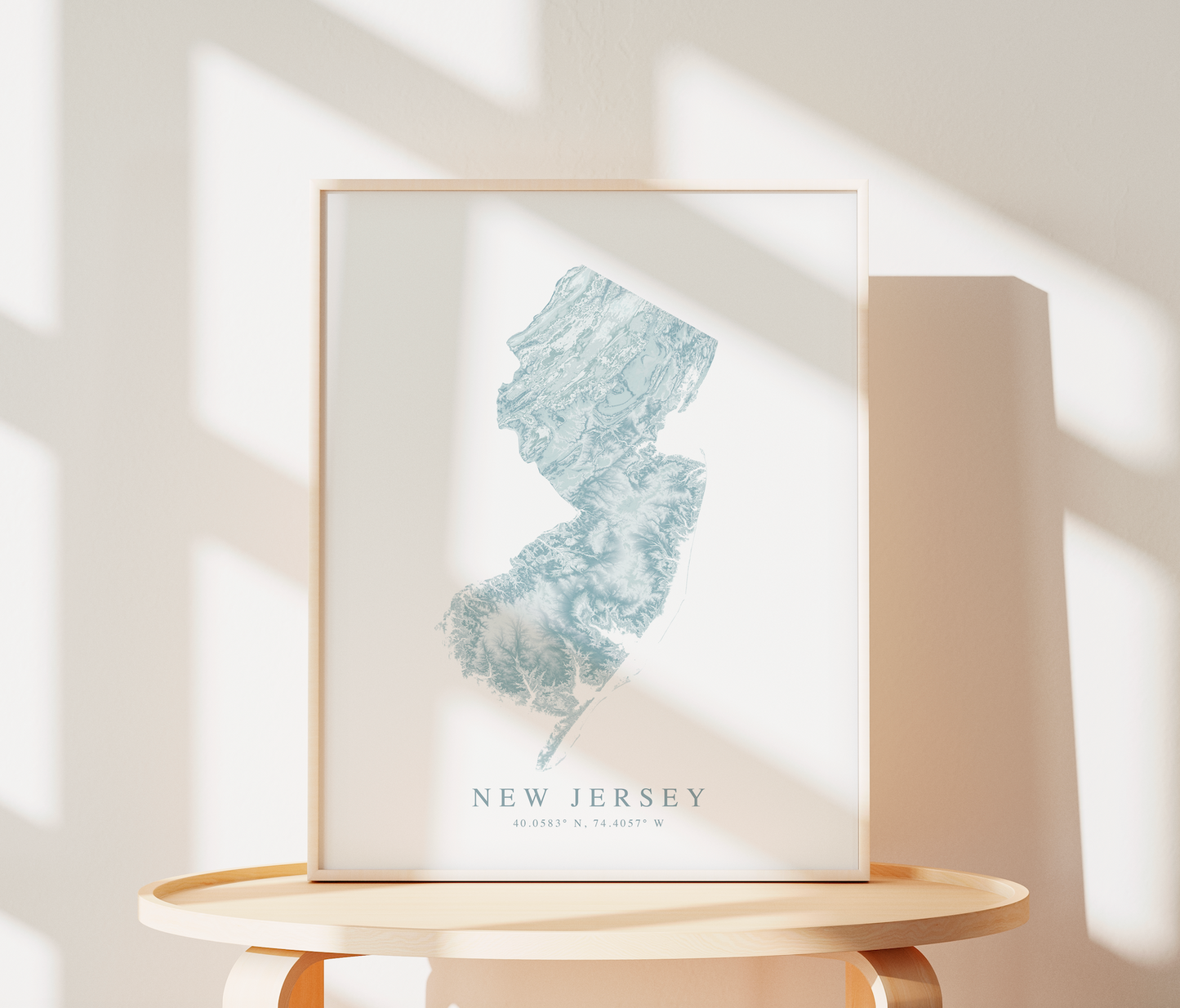 New Jersey Map Print