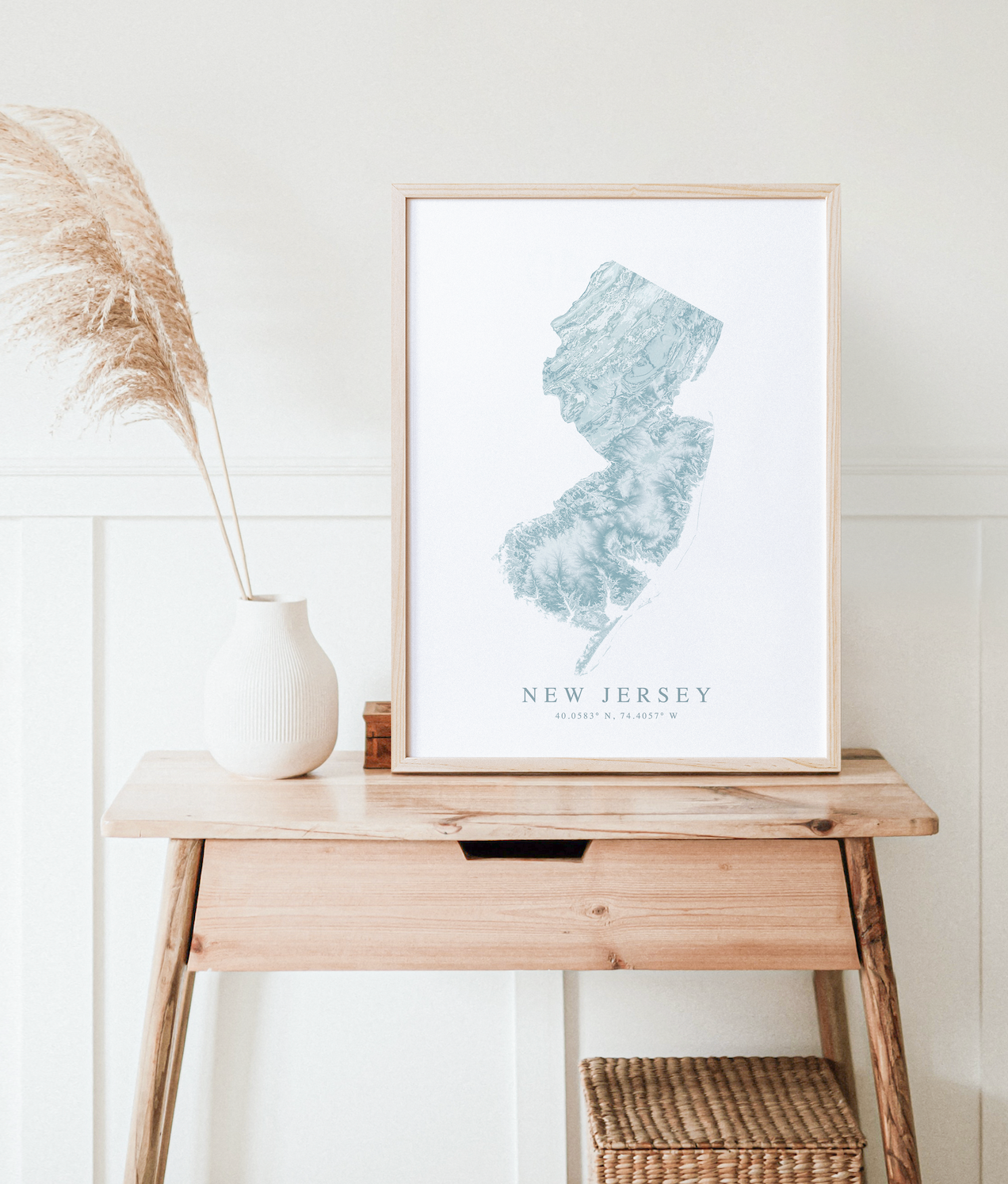 New Jersey Map Print