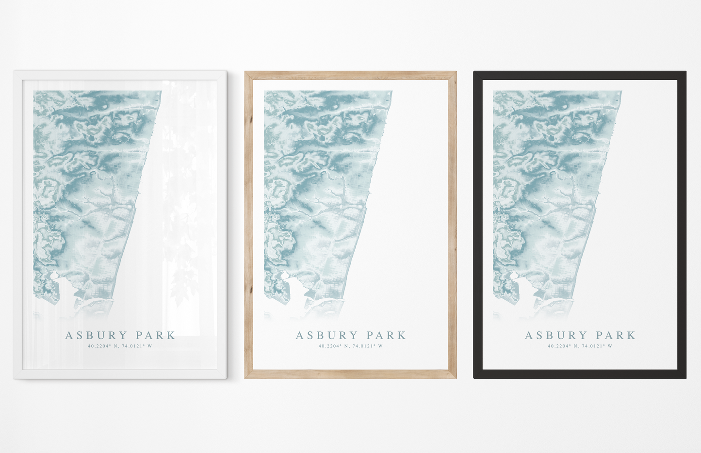 Asbury Park Map Print