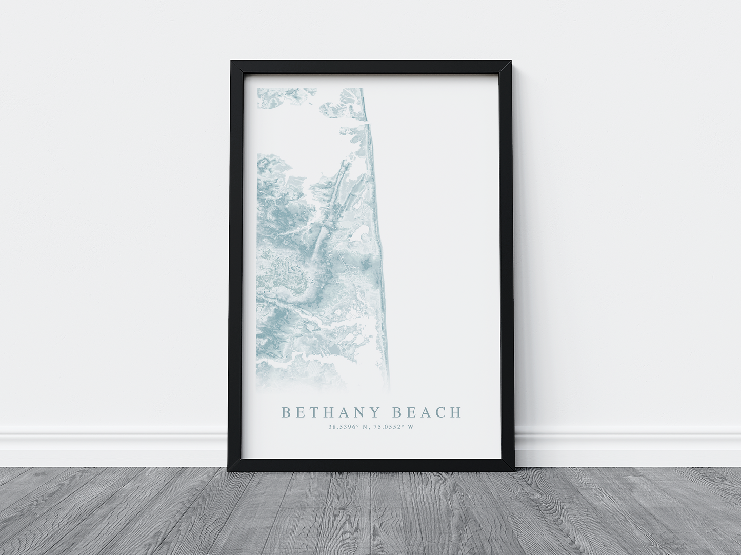 Bethany Beach Map Print