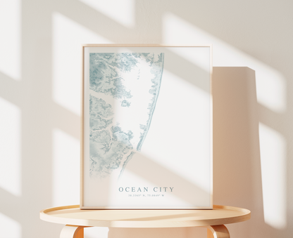 Ocean City MD Map Print