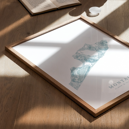 Montauk Map Print