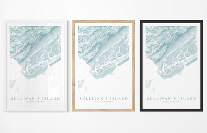 Sullivan's Island Map Print