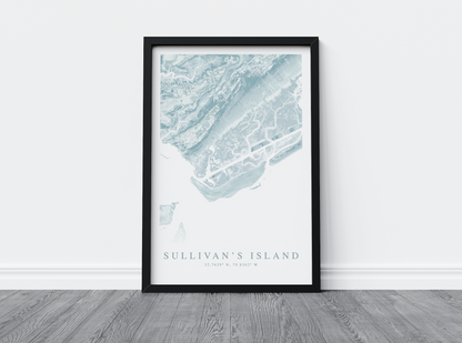 Sullivan's Island Map Print