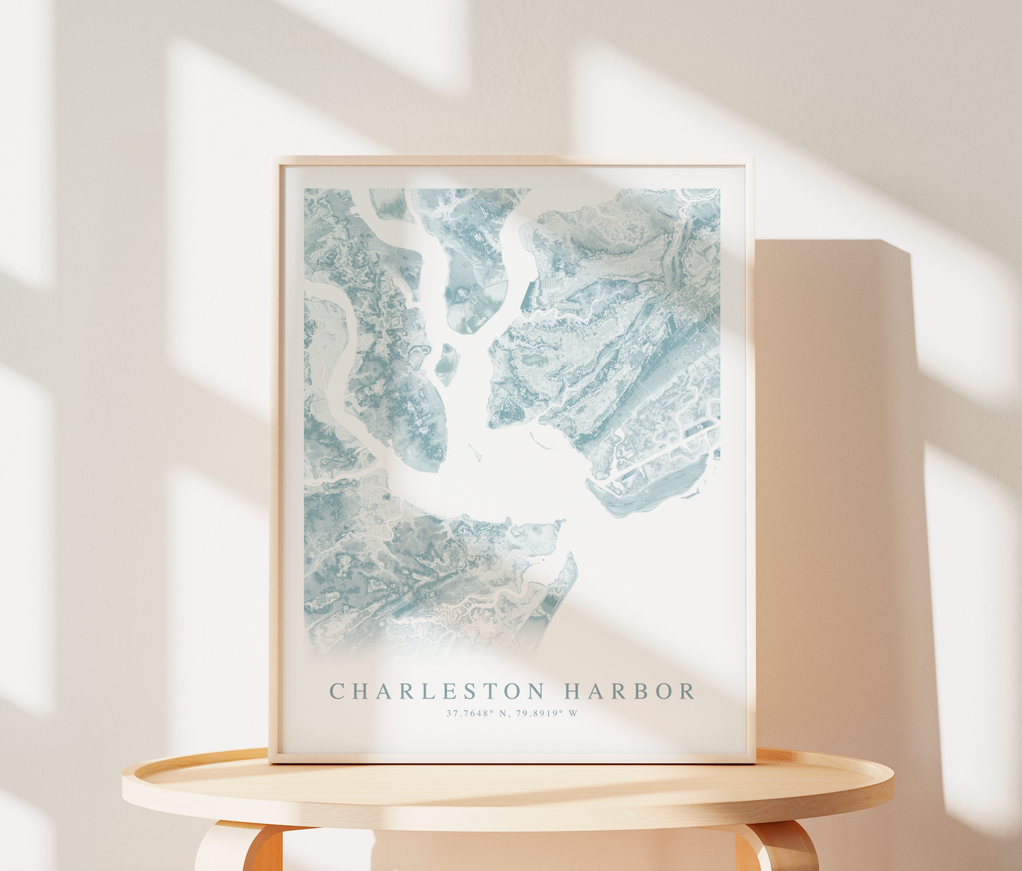 Charleston Harbor Map Print