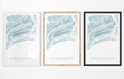 Kiawah Island Map Print