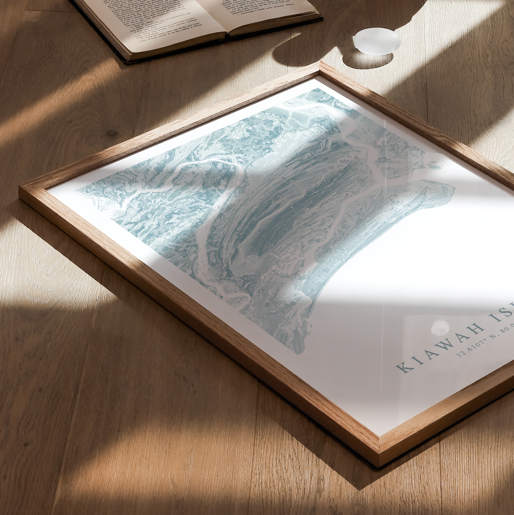 Kiawah Island Map Print