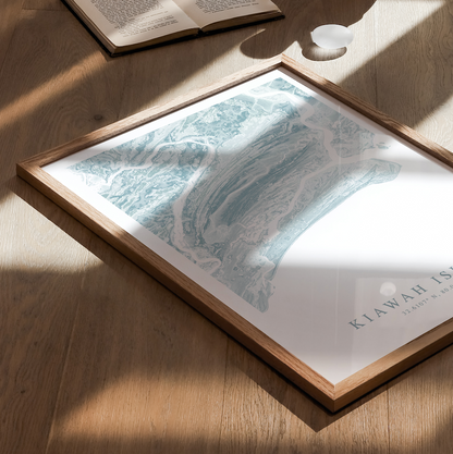 Kiawah Island Map Print