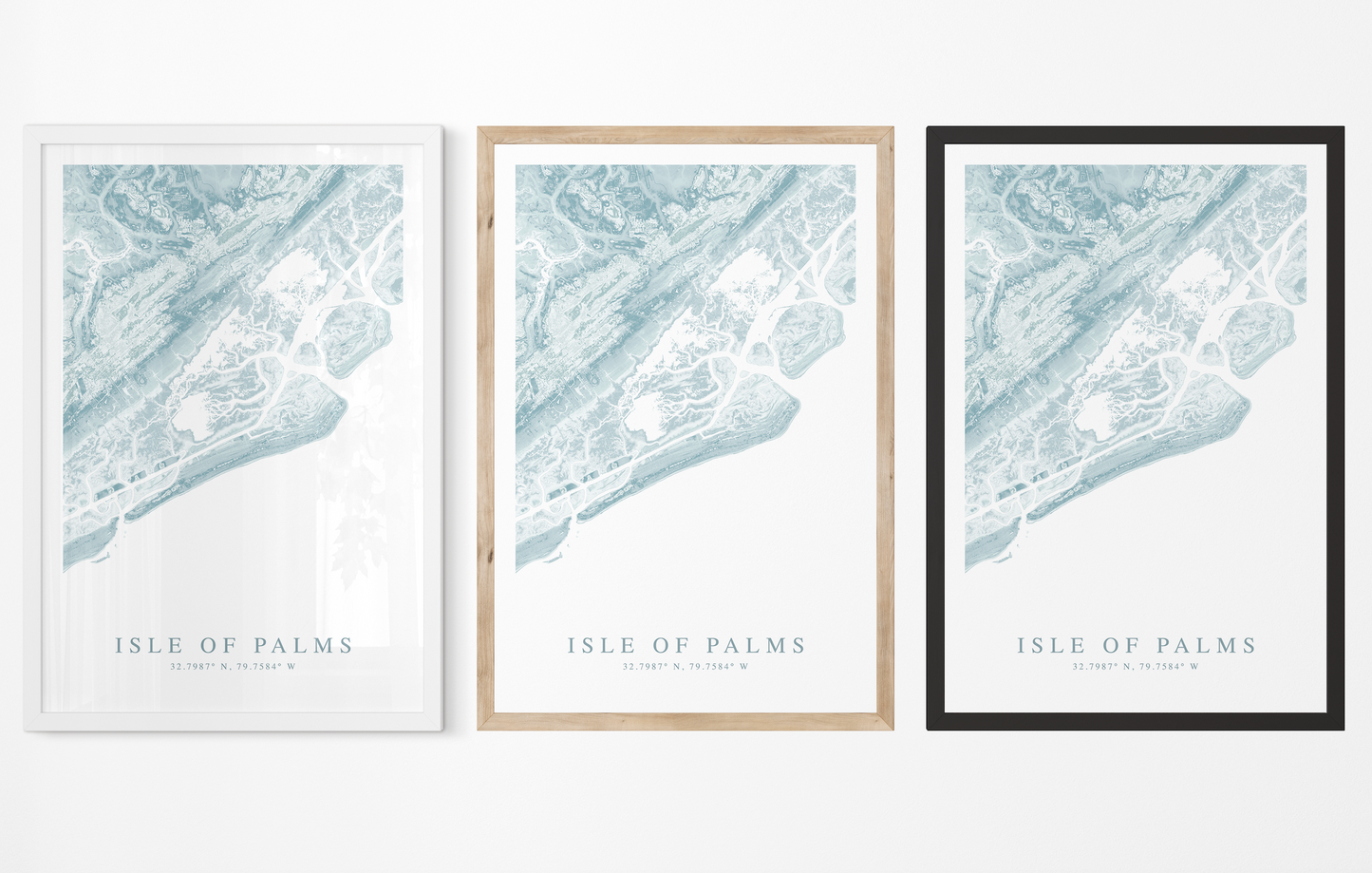 Isle of Palms Map Print