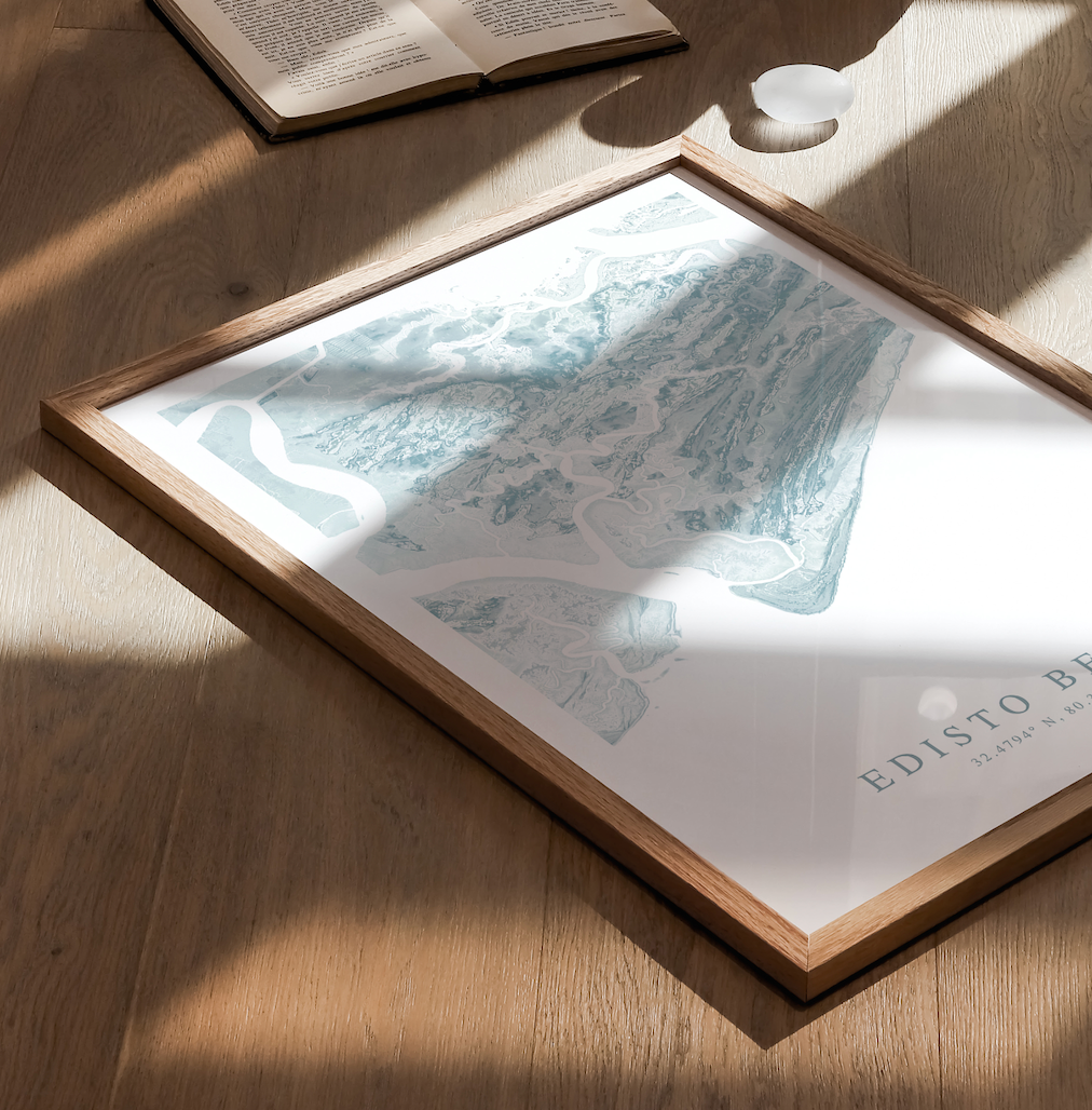 Edisto Beach Map Print