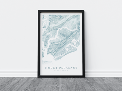 Mount Pleasant Map Print