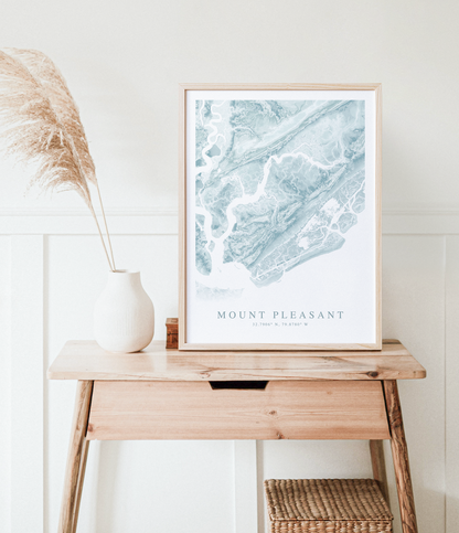 mount pleasant map print