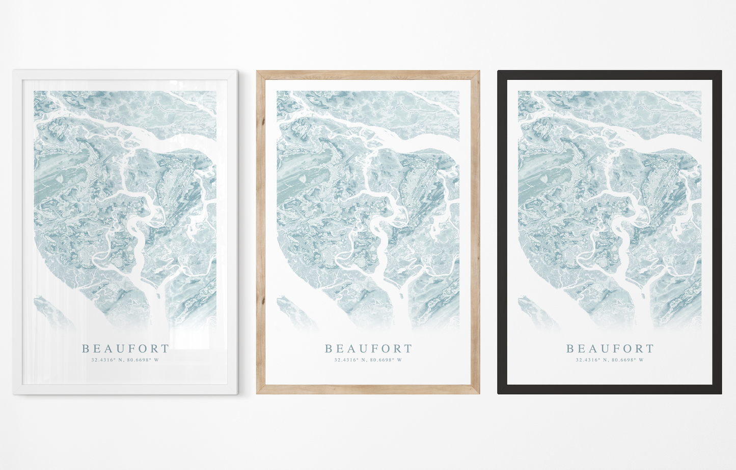 Beaufort SC Map Print