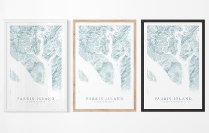 Parris Island Map Print