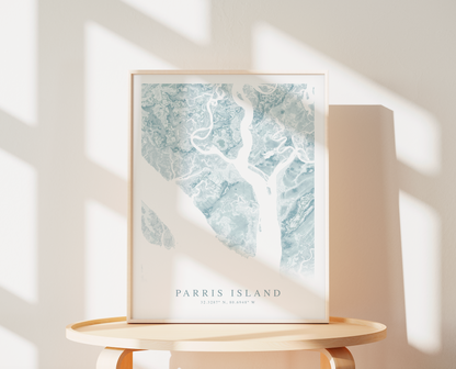 Parris Island Map Print