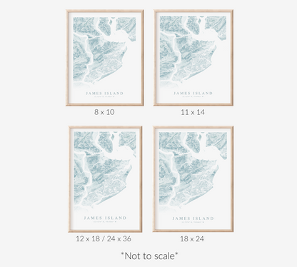 James Island Map Print