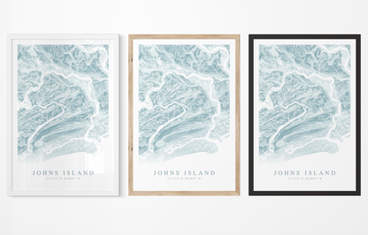 Johns Island Map Print