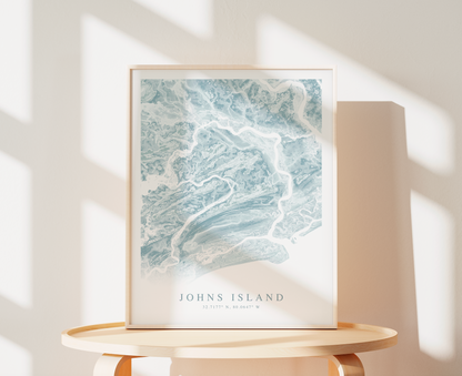 Johns Island Map Print