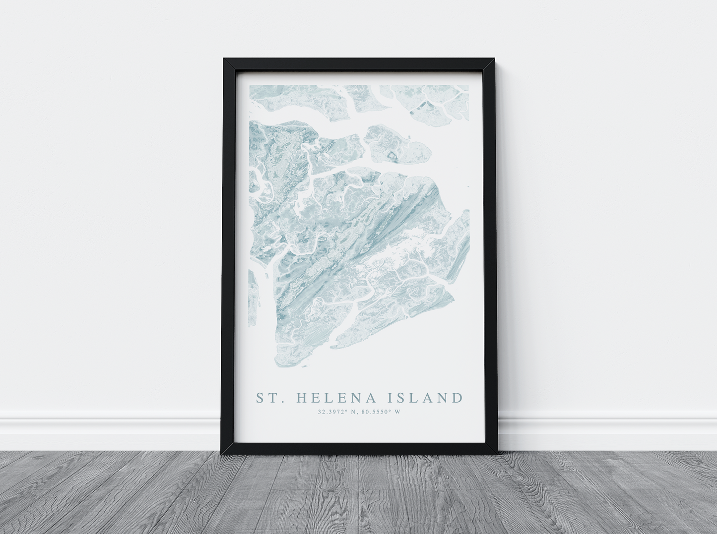 St. Helena Island Map Print