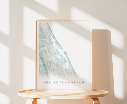 New Smyrna Beach Map Print