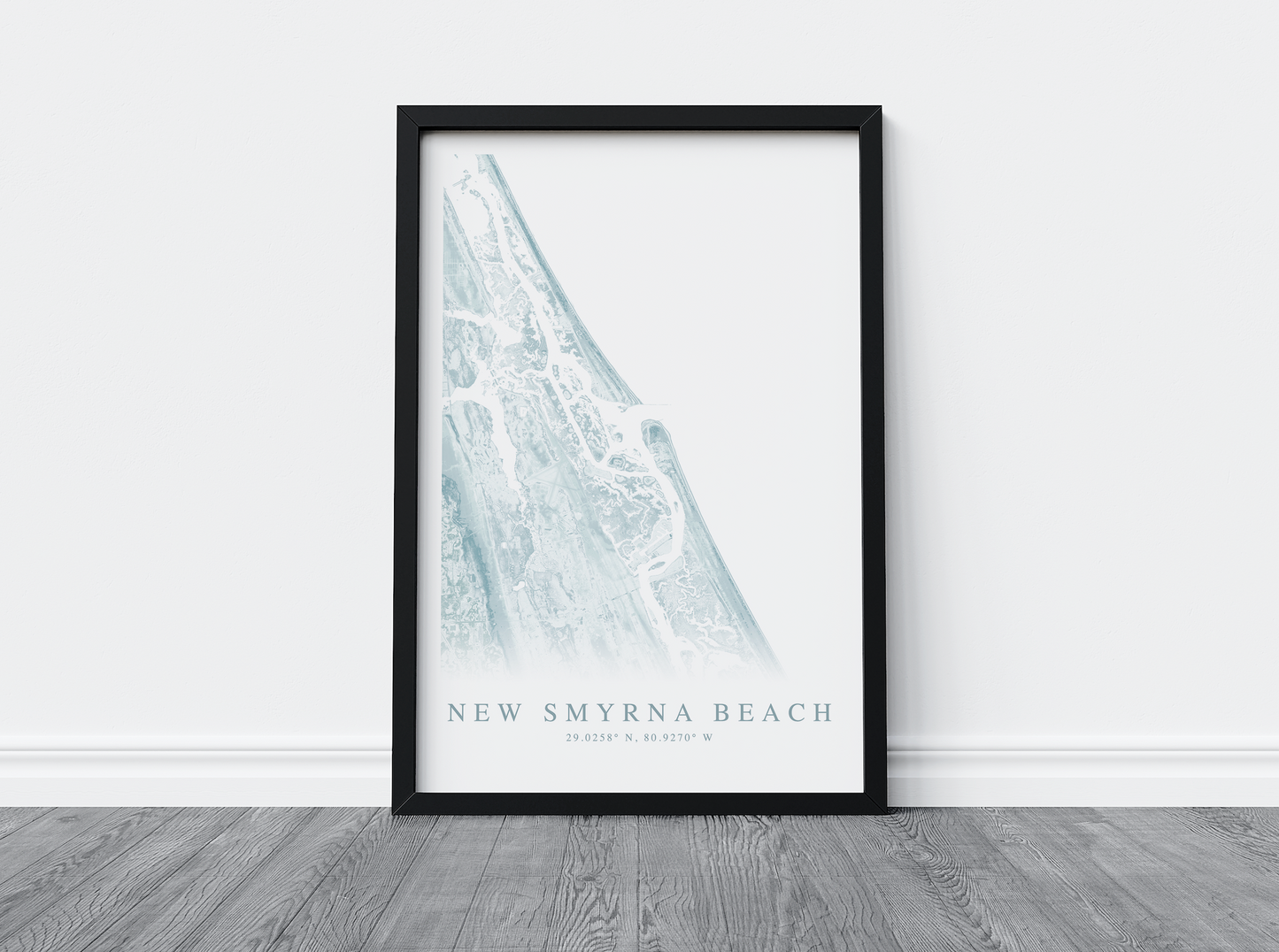 New Smyrna Beach Map Print