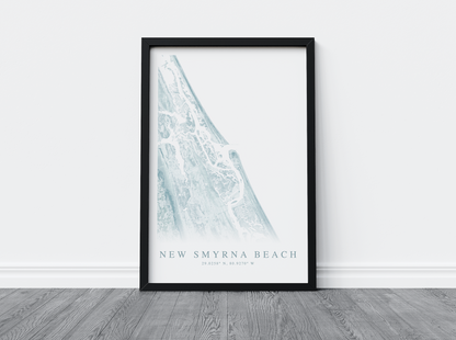 New Smyrna Beach Map Print