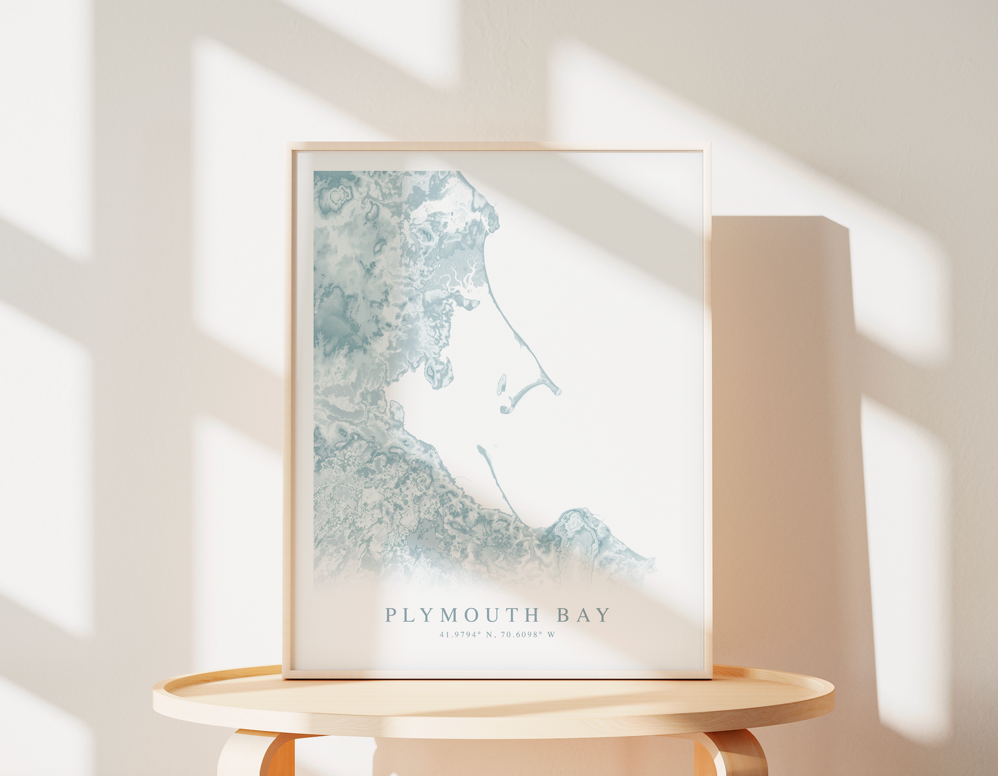 Plymouth Bay Map Print