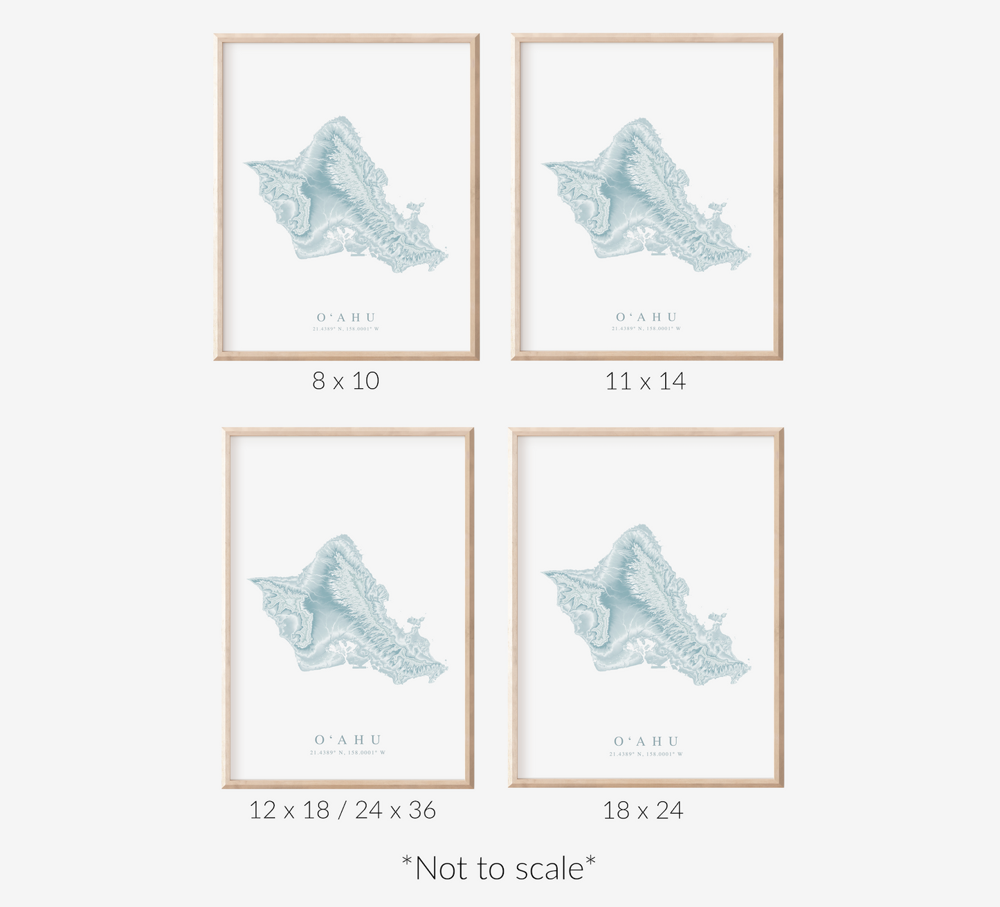 Oahu Map Print