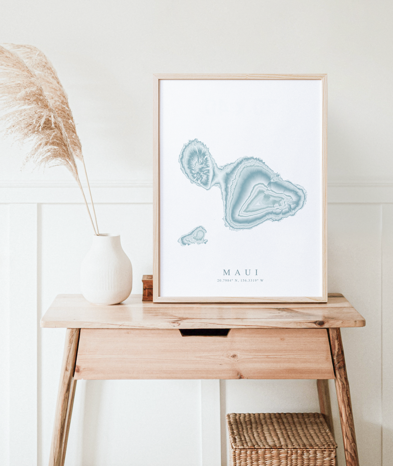 Maui Map Print