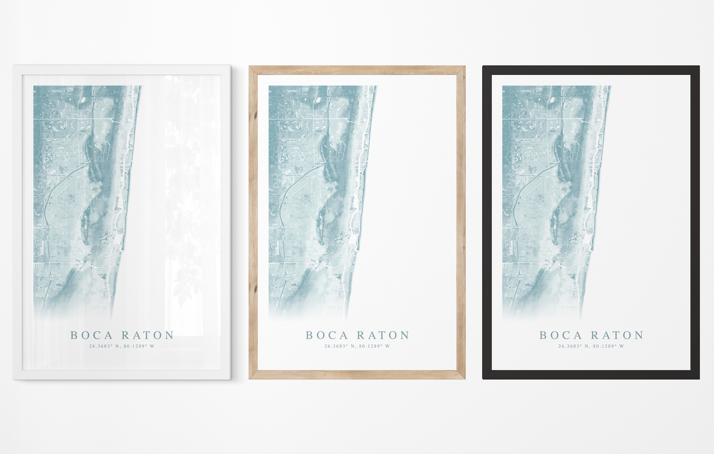 Boca Raton Map Print